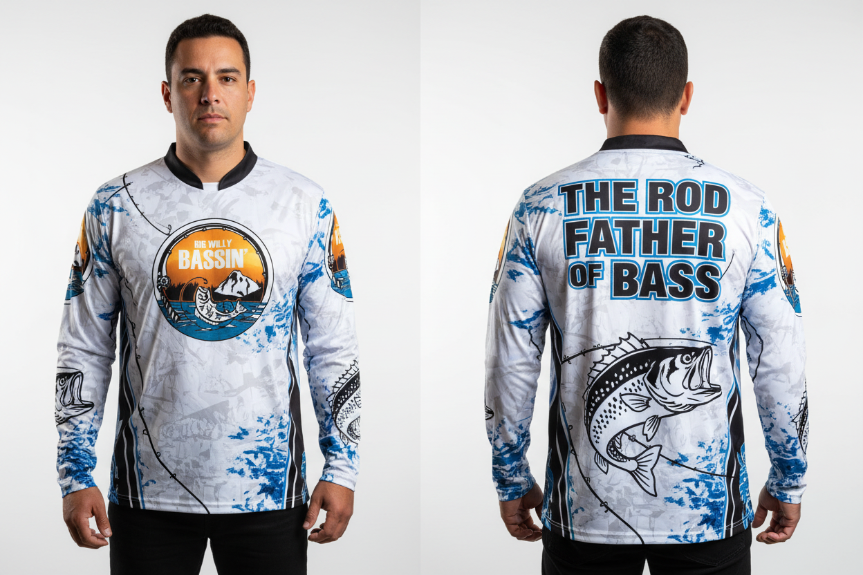 Big Willy Bassin' Rod Father Jersey Front